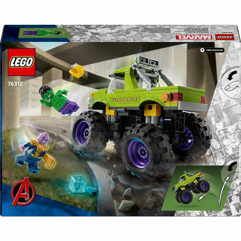 Конструктор LEGO Marvel Super Heroes Вантажівка Халка проти Таноса (76312)