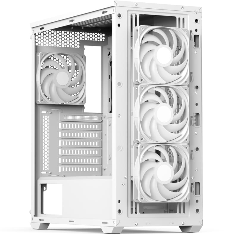 Корпус AeroCool D502A-G-WT-v1 (ACCM-DS02043.21) White без БП