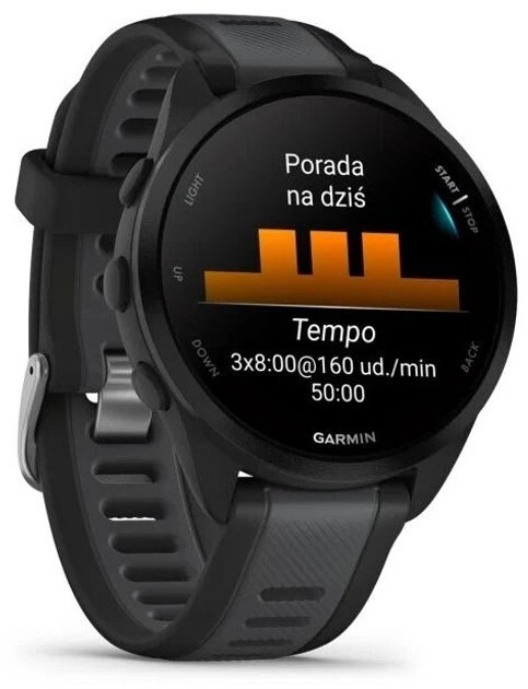 Смарт-часы Garmin Forerunner 165 Black/Slate Gray (010-02863-AC)