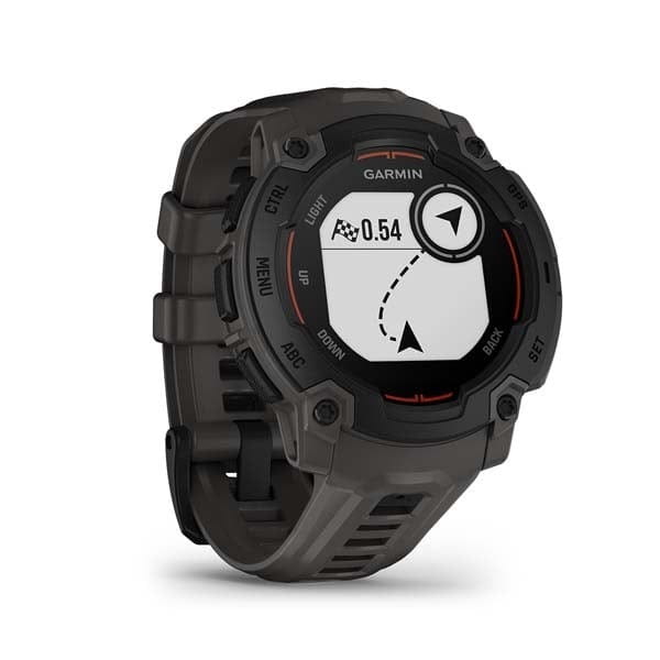 Смарт-годинник Garmin Instinct E 45 mm Black with Charcoal Silicone Band (010-02933-13)