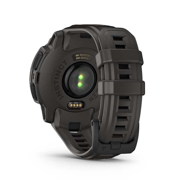 Смарт-годинник Garmin Instinct E 45 mm Black with Charcoal Silicone Band (010-02933-13)
