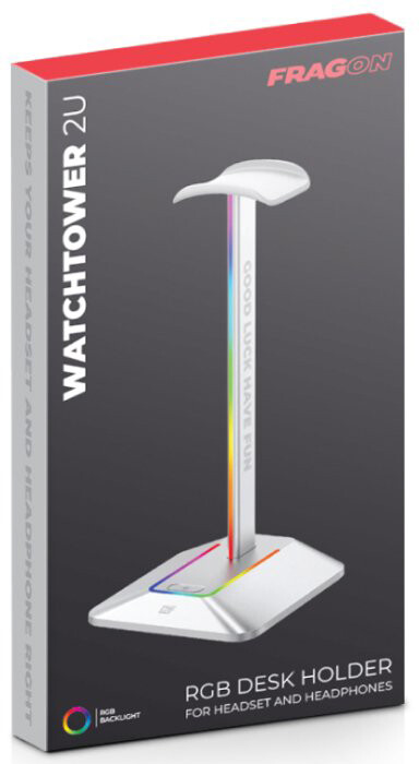Тримач для навушників FragON Watchtower 2U RGB Silver (FGLHH22WTWTR2URGB)