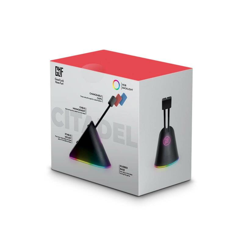 Тримач для кабеля GLHF Citadel RGB Black (FGLMB22BKCTDLRGB3)