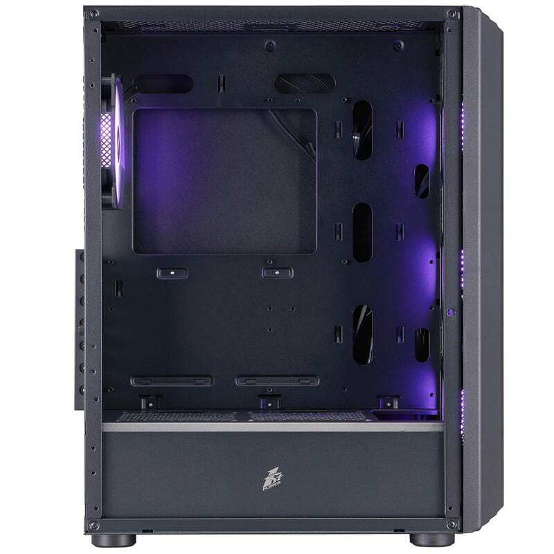 Корпус 1stPlayer H6-BK-4F7 Black без БЖ