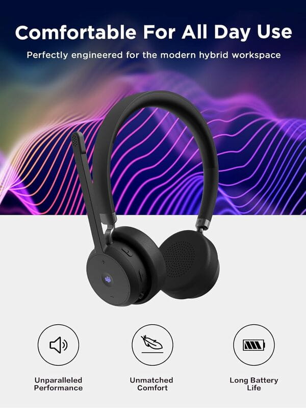 Bluetooth-гарнитура Lenovo Wireless VoIP Headset Black (4XD1M80020)
