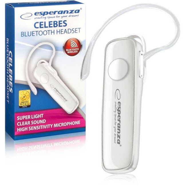 Bluetooth-гарнитура Esperanza Earphone Celebes White (EH184W)