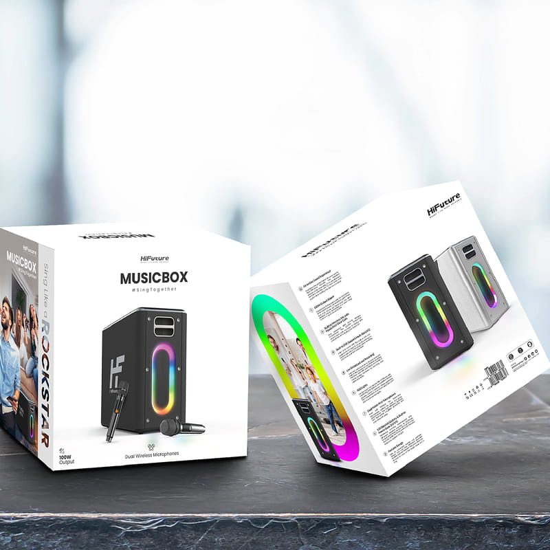 Акустична система HiFuture MusicBox 100W Silver (musicbox.silver)