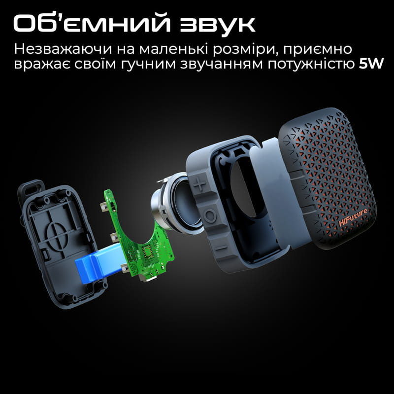 Акустична система HiFuture Pocket-S 5W White/Grey/Beige (pocket-s.whitegrey)