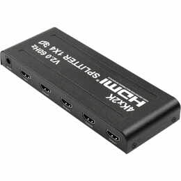 Сплиттер PowerPlant (CA912483) HDMI - 4xHDMI, черный