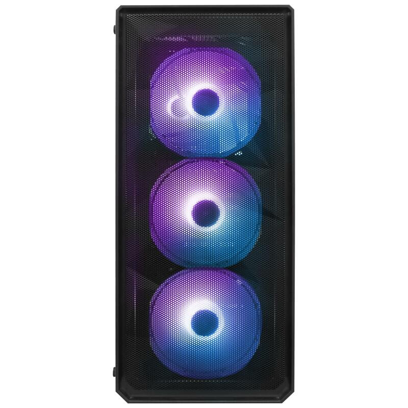 Корпус 1stPlayer FD3-BK-4F7 Black без БП