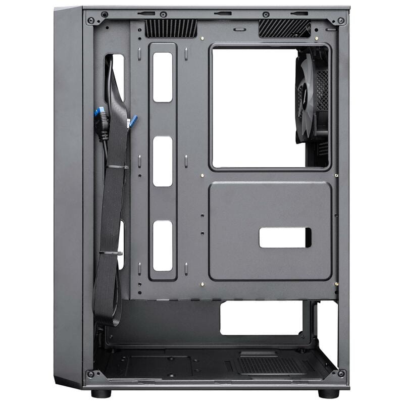 Корпус 1stPlayer FD3-BK-4F7 Black без БП