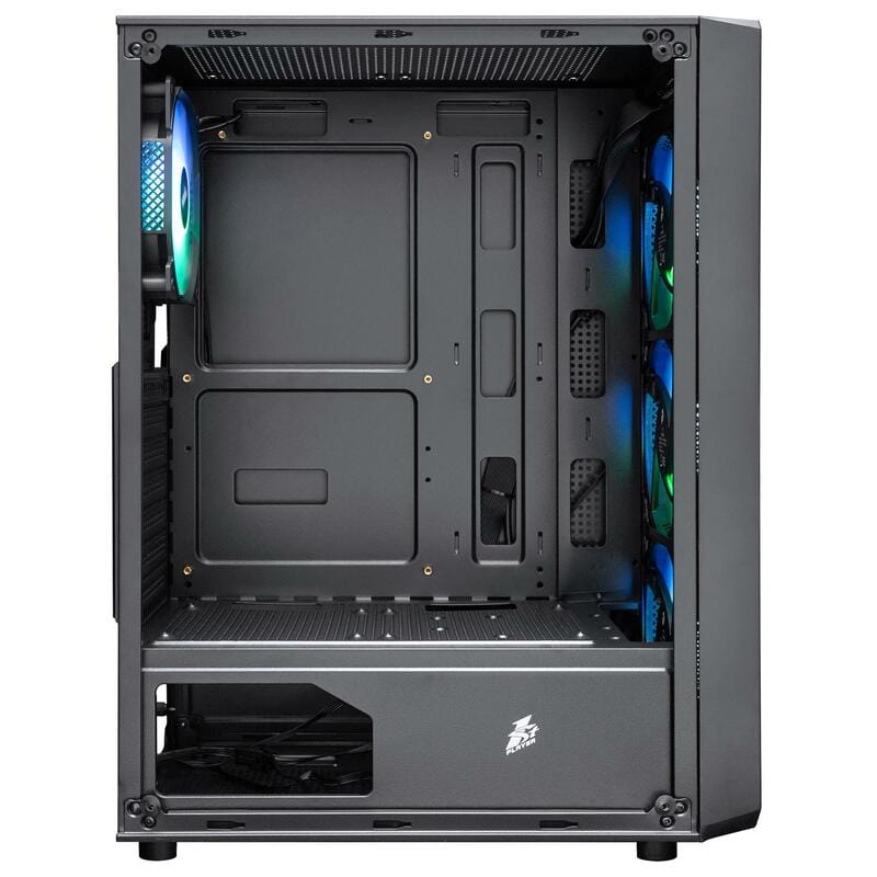 Корпус 1stPlayer FD3-BK-4F7 Black без БП