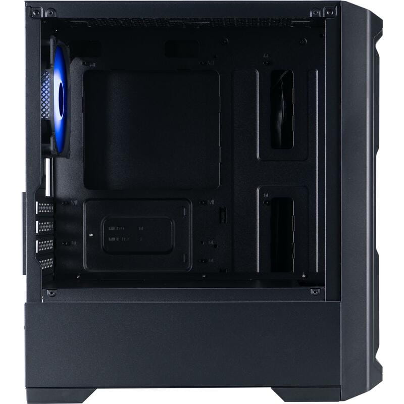 Корпус 1stPlayer H2-BK-4F7 Black без БП