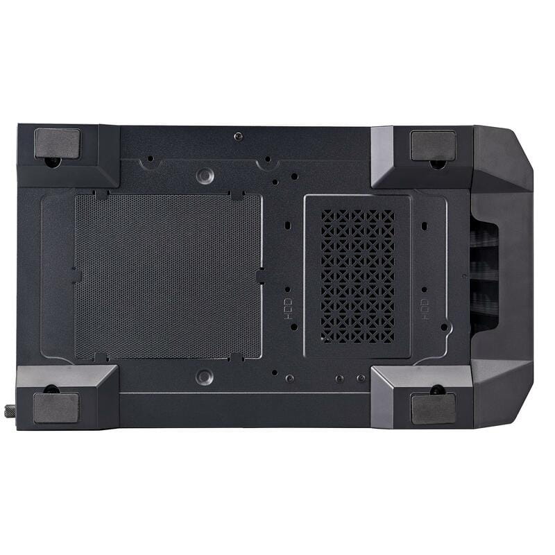 Корпус 1stPlayer H2-BK-4F7 Black без БП