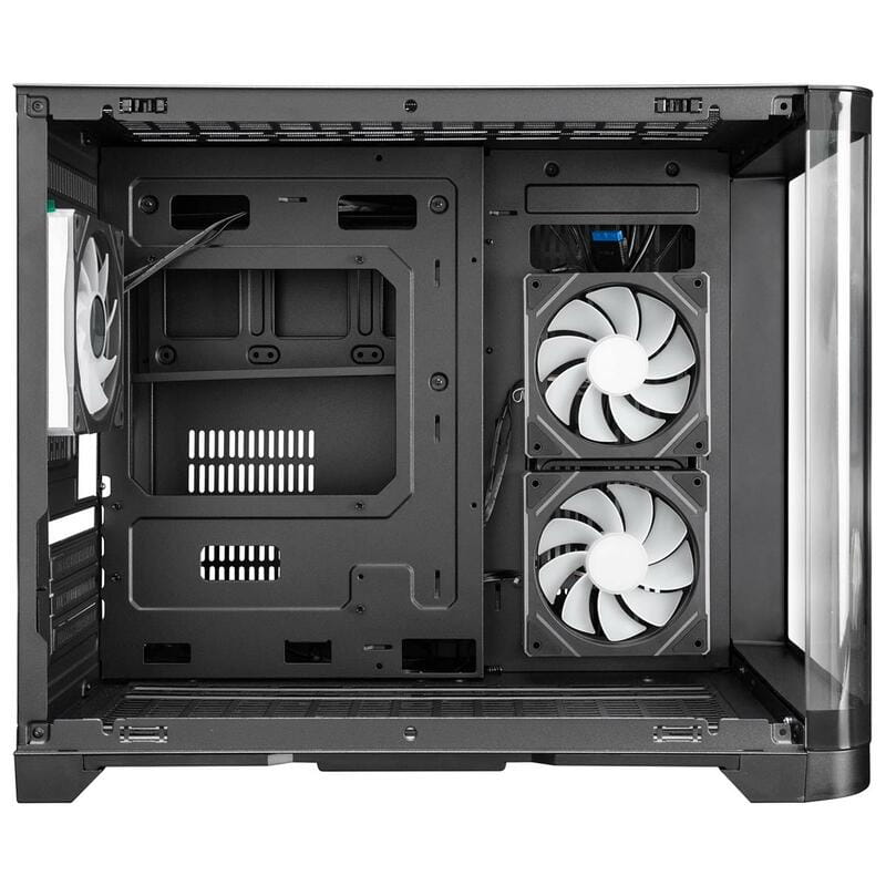Корпус 1stPlayer UV6-BK-2FC7R-1FC7 Black без БП