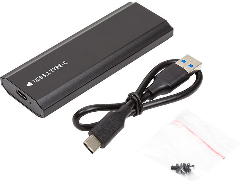 Зовнішня кишеня PowerPlant для SSD Premium M.2 PCIe NGFF/NVMe USB3.1 (HC380459)