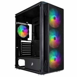 Корпус 1stPlayer X5-BK-4F1 Black без БЖ