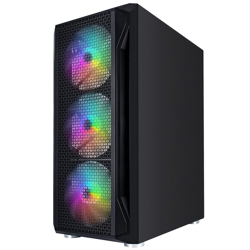 Корпус 1stPlayer X5-BK-4F1 Black без БЖ