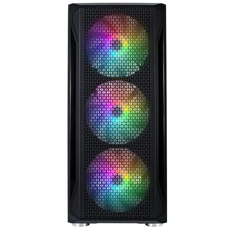 Корпус 1stPlayer X5-BK-4F1 Black без БЖ