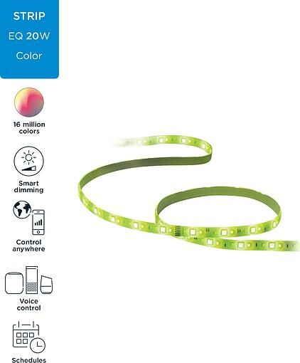 Светодиодная лента умная WiZ LED 2700-6500K 1600Лм RGB Wi-Fi 2 м, White (929002524801)