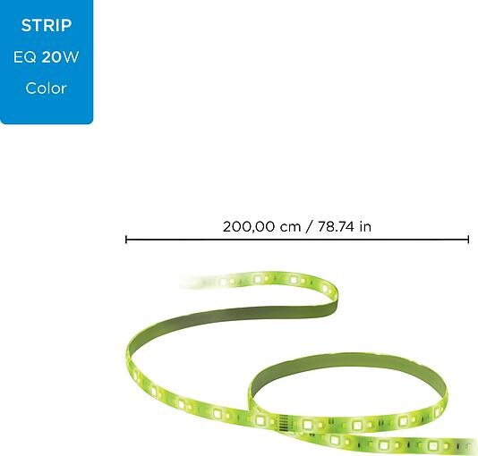 Светодиодная лента умная WiZ LED 2700-6500K 1600Лм RGB Wi-Fi 2 м, White (929002524801)