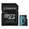 Фото - Карта пам`яті MicroSDXC   256GB UHS-I/U3 Class 10 Kingston Canvas Go! Plus R200/W160MB/s + SD-адаптер (SDCG4/256GB) | click.ua