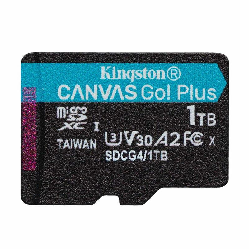 Карта памяти MicroSDXC 1TB UHS-I/U3 Class 10 Kingston Canvas Go! Plus R200/W160MB/s (SDCG4/1TBSP)