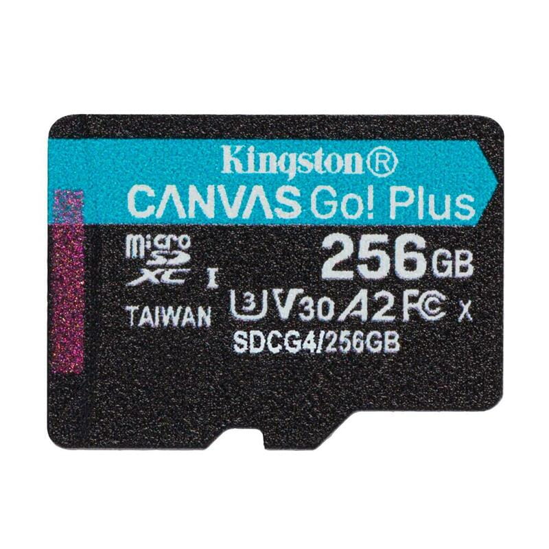 Карта памяти MicroSDXC  256GB UHS-I/U3 Class 10 Kingston Canvas Go! Plus R200/W160MB/s (SDCG4/256GBSP)