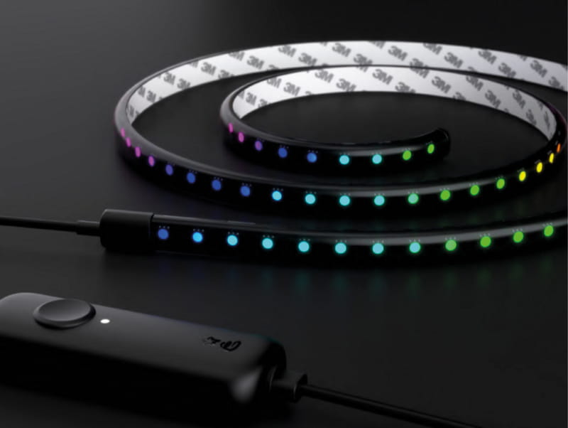 Светодиодная лента Twinkly TWL100STW-BEU Smart LED Gen II 1.5 м, Black (TWL100ADP-B)