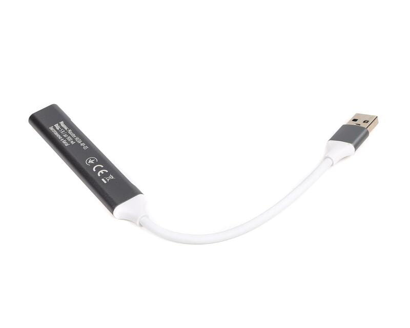 Концентратор USB 3.0 Maxxter 1xUSB-A 3.0, 1xUSB-A 2.0, 2xUSB-C Gray (HU3A-4P-03)