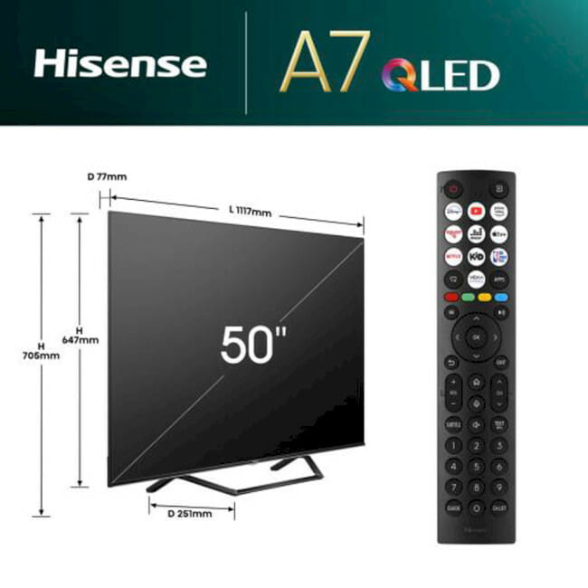 Телевизор Hisense 50A7NQ