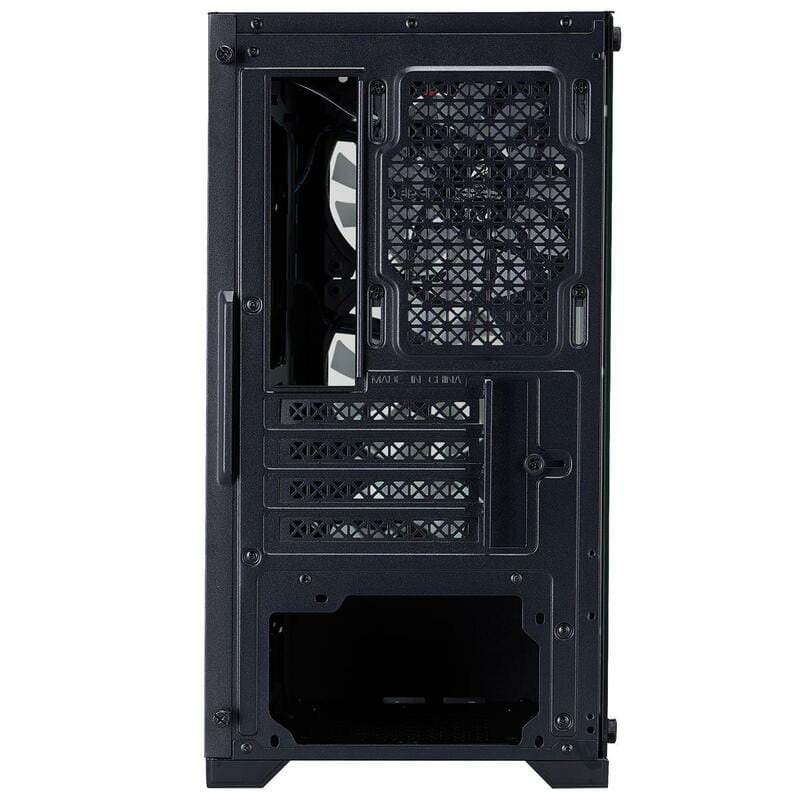 Корпус 1stPlayer X2-M-BK-4F7 Black без БЖ
