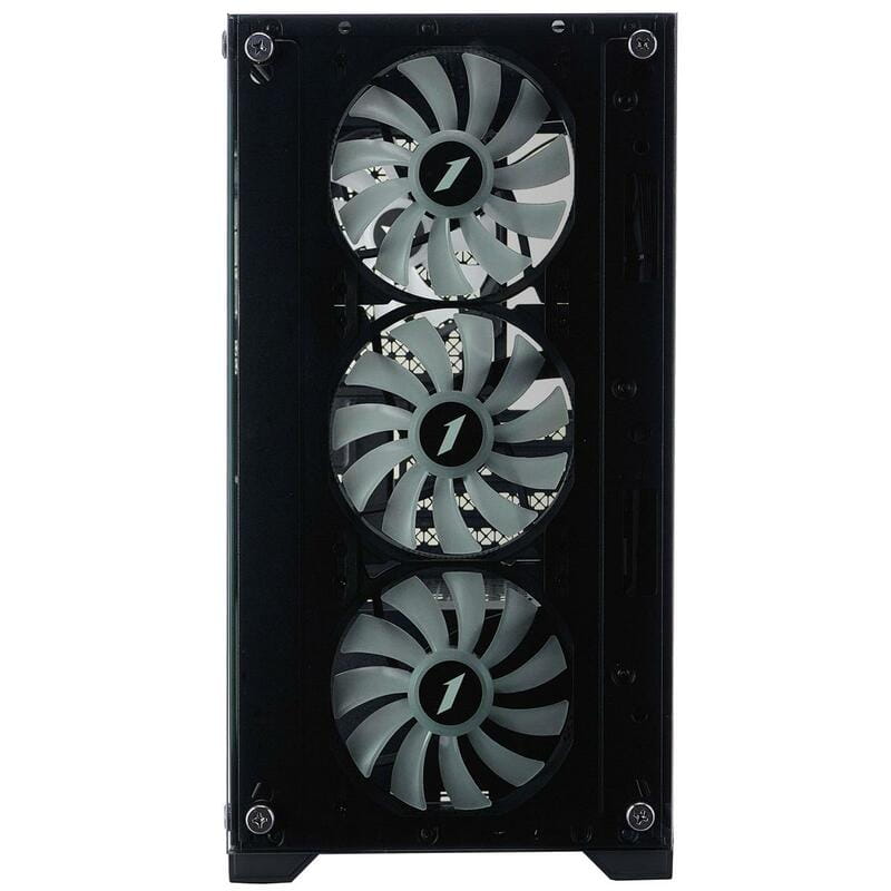 Корпус 1stPlayer X2-M-BK-4F7 Black без БЖ