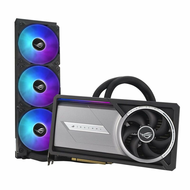Відеокарта GF RTX 5090 32GB GDDR7 ROG Astral LC Gaming OC Asus (ROG-ASTRAL-LC-RTX5090-O32G-GAMING)