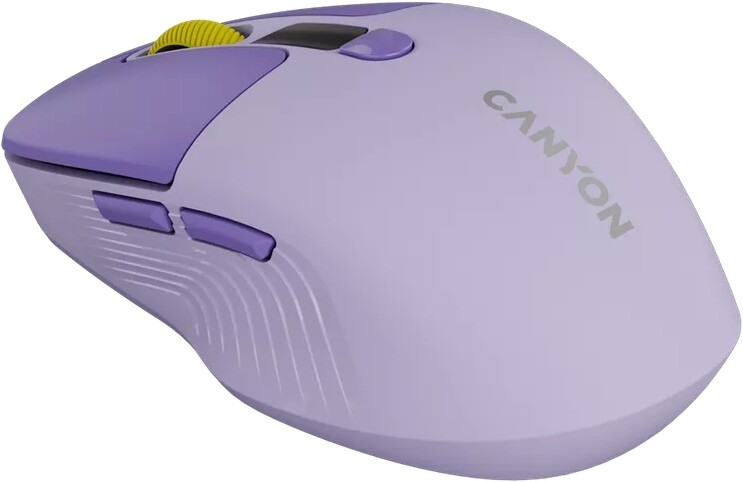 Мышь беспроводная Canyon MW-26 LCD Silent Dual Mode Violet (CNS-CMSW26V)