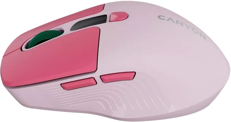 Мышь беспроводная Canyon MW-26 LCD Silent Dual Mode Pink (CNS-CMSW26P)