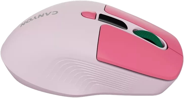 Мышь беспроводная Canyon MW-26 LCD Silent Dual Mode Pink (CNS-CMSW26P)