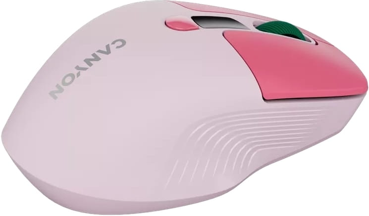 Мышь беспроводная Canyon MW-26 LCD Silent Dual Mode Pink (CNS-CMSW26P)