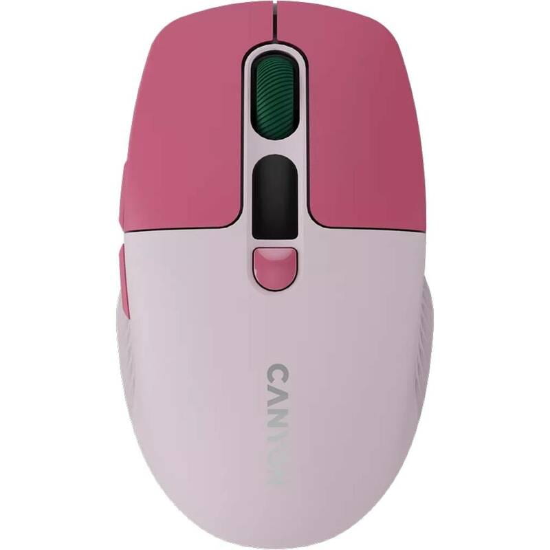 Мышь беспроводная Canyon MW-26 LCD Silent Dual Mode Pink (CNS-CMSW26P)
