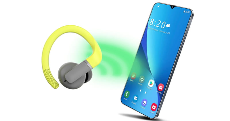 Bluetooth-гарнітура Canyon TWS-11 Headset On Run Sport Yellow-Grey (CNS-TWS11GR)