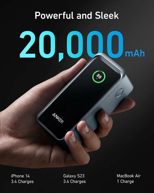 Универсальная мобильная батарея Anker Prime 20000mAh 200W Black (A1336011)
