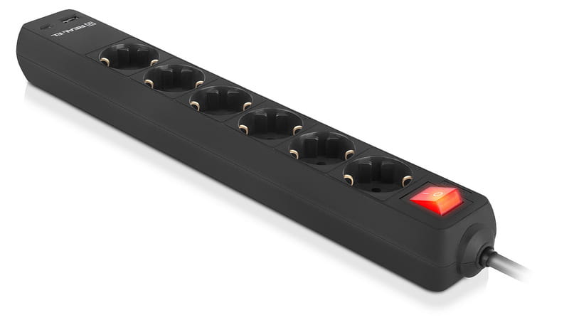 Фильтр питания REAL-EL RS-Protect 605 3м Black (EL122300041)