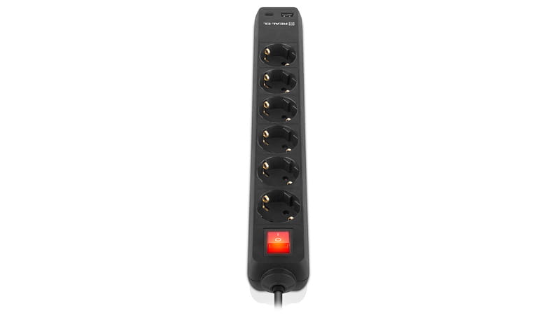 Фильтр питания REAL-EL RS-Protect 605 3м Black (EL122300041)