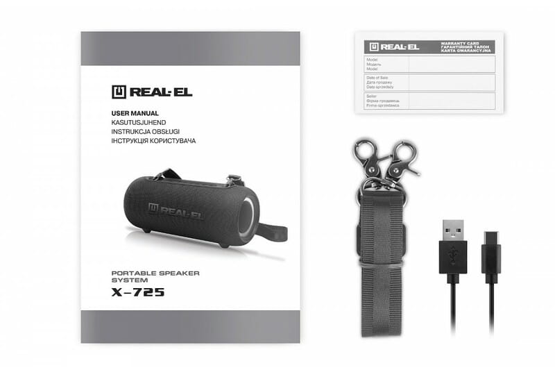 Акустична система REAL-EL X-725 Black