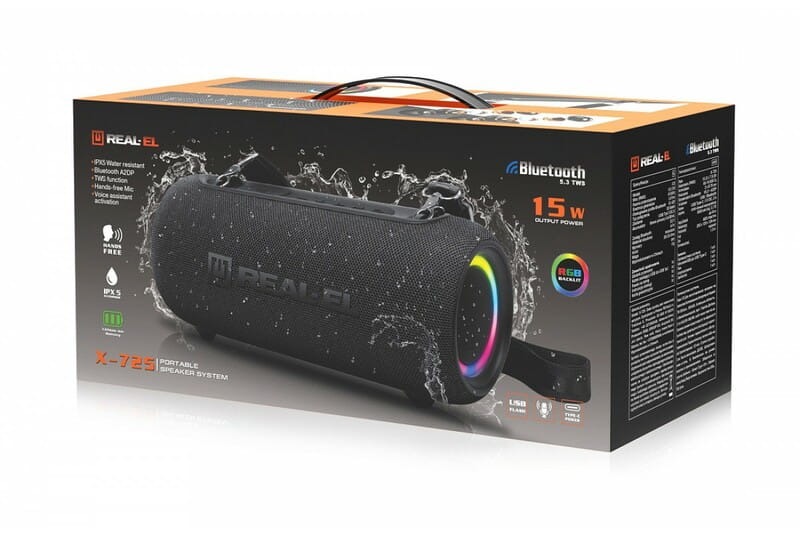 Акустична система REAL-EL X-725 Black