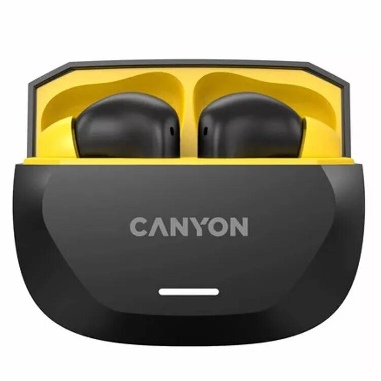 Bluetooth-гарнитура Canyon TWS-7 Hexagon Black/Yellow (CNS-TWS7BY)