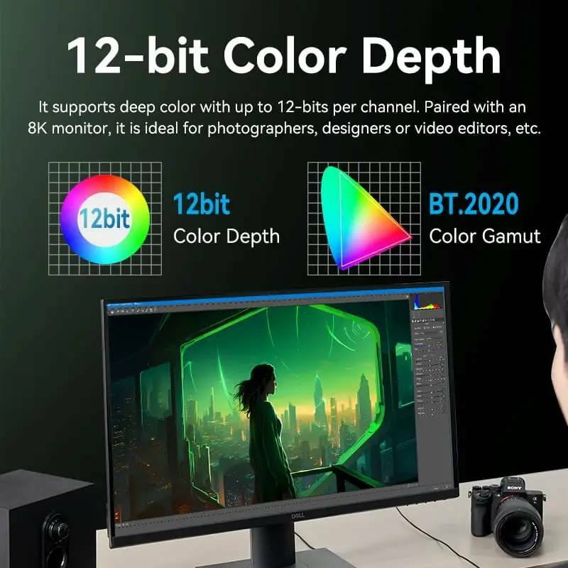 Кабель Vention HDMI - HDMI V 2.1 (M/M), 1,5 м, Green (ALOGG)