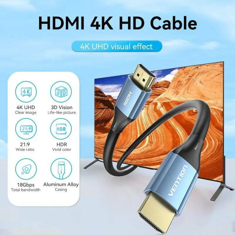 Кабель Vention HDMI - HDMI V 2.0 (M/M), 5 м, Blue (ALHSJ)