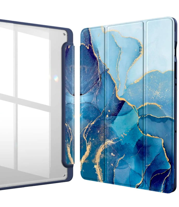 Чехол-книжка BeCover Soft Edge TPU для Xiaomi Redmi Pad SE 8.7 Blue Marble (712572)
