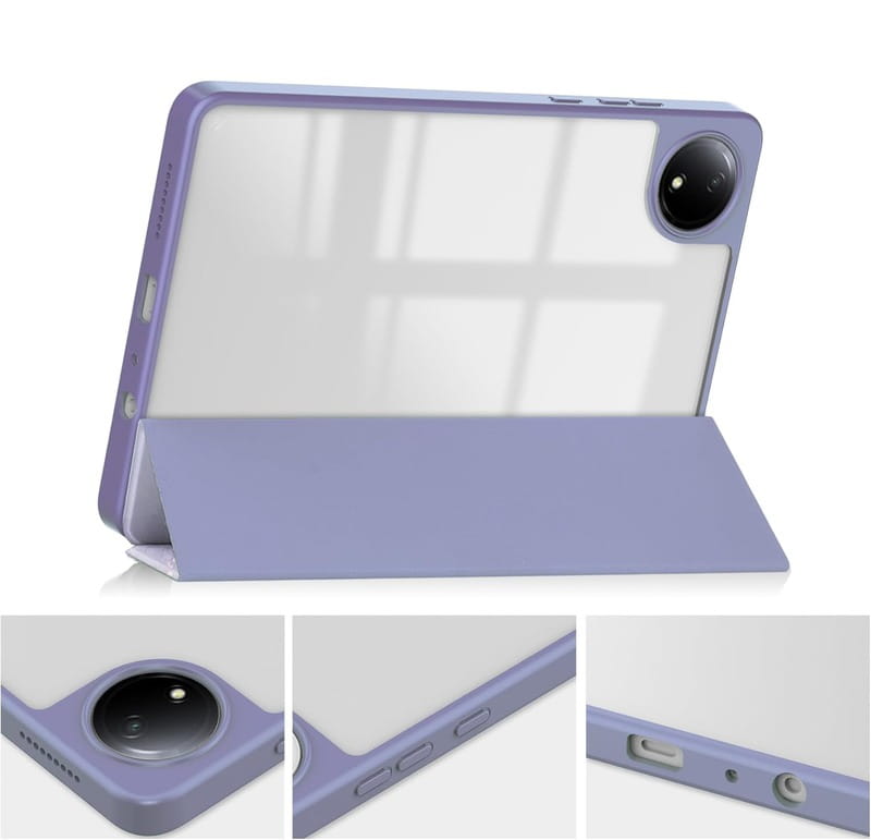 Чехол-книжка BeCover Soft Edge TPU для Xiaomi Redmi Pad SE 8.7 Purple Marble (712577)